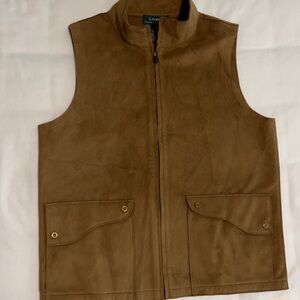 Lauren Ralph Lauren Tan Suede Vest